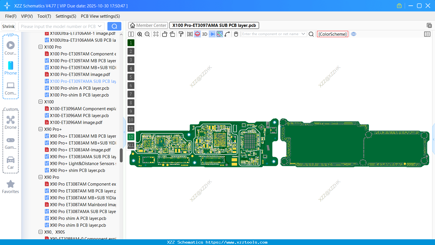 VIVO X100 Pro-ET3097AMA SUB PCB Layer